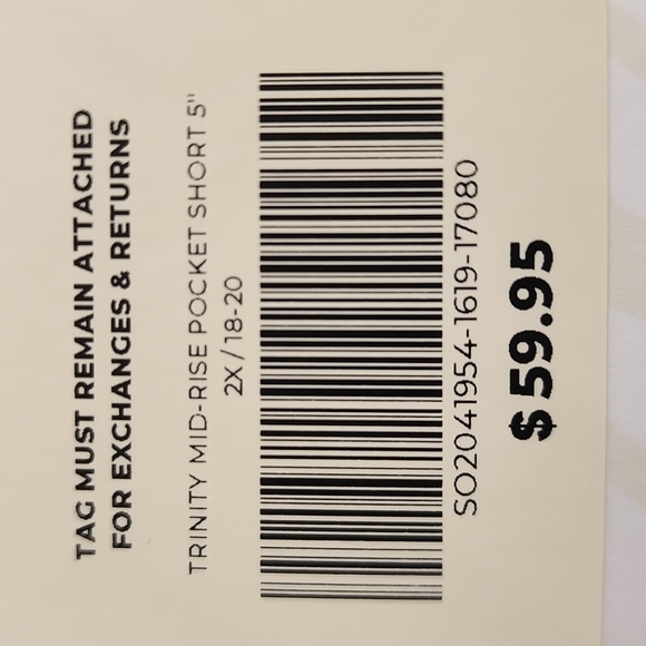 Fabletics Trinity Mid-Rise Moisture Wicking Pocket Short 5" Size 2x/18-20 - Picture 3 of 3